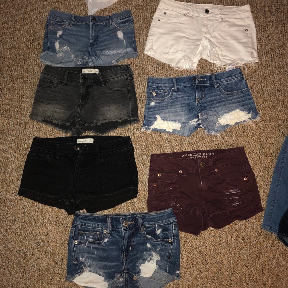 lot of American Eagle and Abercrombie and Fitch